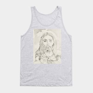 Jesus Christ, serene face Tank Top